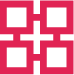 Connected Boxes Icon